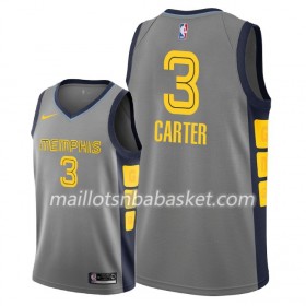 Maillot Homme Memphis Grizzlies Jevon Carter 3 2018-19 Nike City Edition Gris Swingman
